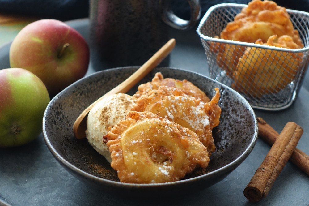gebackene apfelscheiben