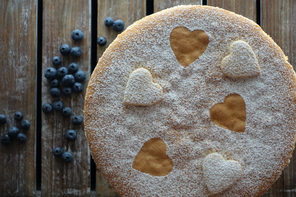 Topfenoberstorte, Käsesahnetorte, mit Heidelbeeren/Blaubeeren und Kokosbiskuit, ein Tortenklassiker als Naked Cake interpretiert; Rezept von Daniela Terenzi, linzersmileys.com, kreativ backen, modern, trendy