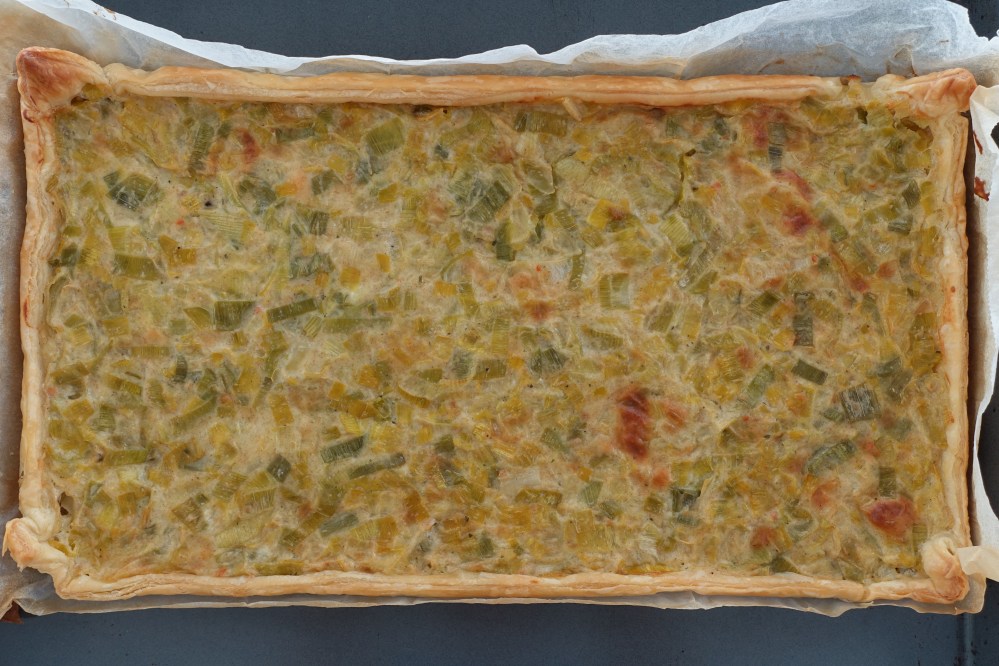 vegan kochen, backen, rein pflanzlich, ohne tierische Produkte, mit Lauch, Porree, Frühlingsgemüse, Karwoche, strenger Fasttag, Karfreitag, nur Gemüse