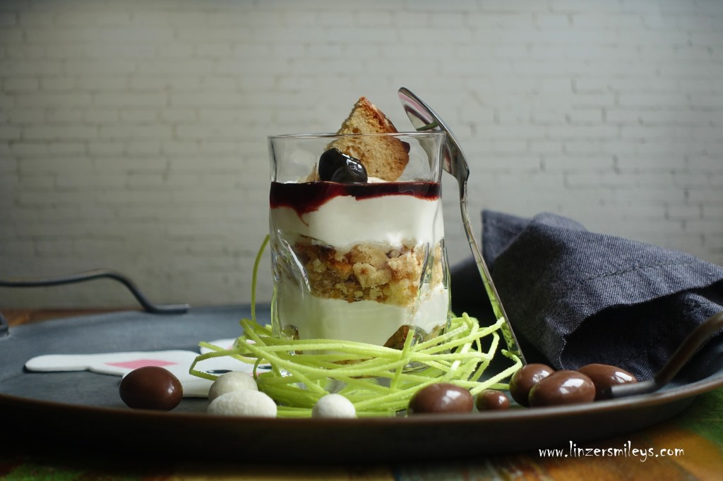 Trifle, englisches Schichtdessert, zum Löffeln, Resteverwertung, Ostern, österlich, Mascarpone, Colomba, italienische Ostertaube, Reste verwerten, besser verwenden statt verschwenden, nachhaltig