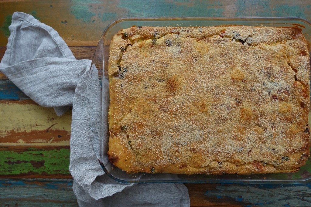 Gattò napoletano di patate senza carne, con verdure, vegetarisch, Neapoletanischer Kartoffelauflauf mit Gemüse, italienische Küche, aus Neapel, Napoli, herzhafter Kuchen aus Kartoffeln, Gattò, Gâteau, Mozzarella, Fior di latte #linzersmileys 