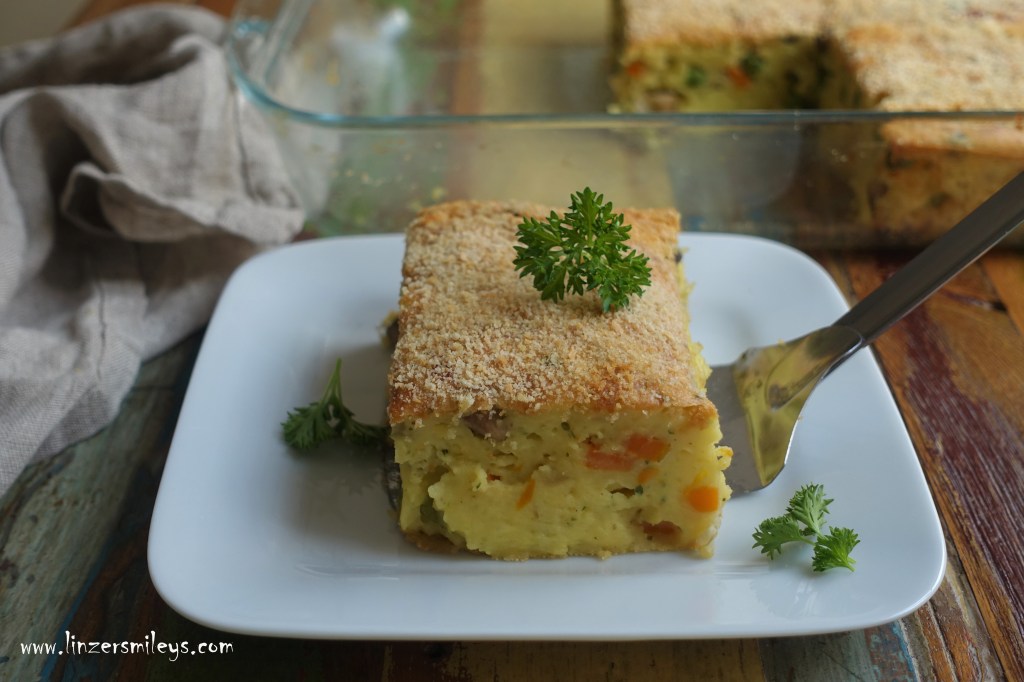Gattò napoletano di patate senza carne, con verdure, vegetarisch, Neapoletanischer Kartoffelauflauf mit Gemüse, italienische Küche, aus Neapel, Napoli, herzhafter Kuchen aus Kartoffeln, Gattò, Gâteau, Mozzarella, Fior di latte #linzersmileys 