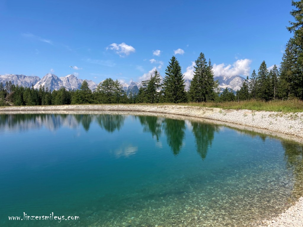 Speichersee Hutterer Höss, Blick aufs Tote Gebirge, auf der Höss, im Stodertal, Hinterstoder, Oberösterreich, Spitzmauer, Großer und kleiner Priel, Wandern in OÖ, Wanderlust, Sommerurlaub in Österreich
