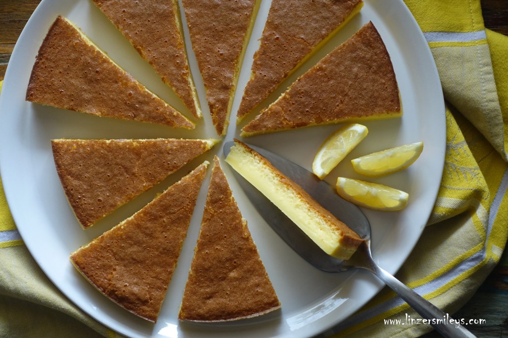 Magic Cake, Magic Tarte, magischer Zitronenkuchen, Lemon Tarte, mit Vanille, Zitronen, zauberhaft, Foodtrend, Backtrend, ein Teig - drei Schichten, zaubern, Zauberkuchen, Backzauber, Wunderkuchen #linzersmileys