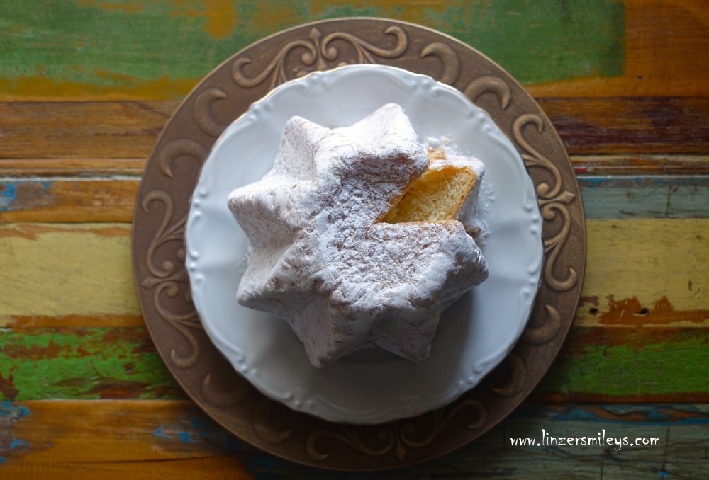 Pandoro fatto in casa, DIY, selbst gemacht, mit ganz viel Liebe zubereitet, homemade, Weihnachtsgebäck, italienisch backen, cucina italiana, Spezialität aus Verona, goldenes Brot, Daniela Terenzi, Food Blog #linzersmileys Buon Natale!