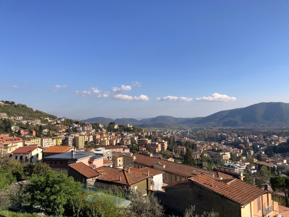 Blick auf Fiuggi, Latium, Latio, Mittelitalien, Foto von Daniela Terenzi, Food Blog #linzersmileys