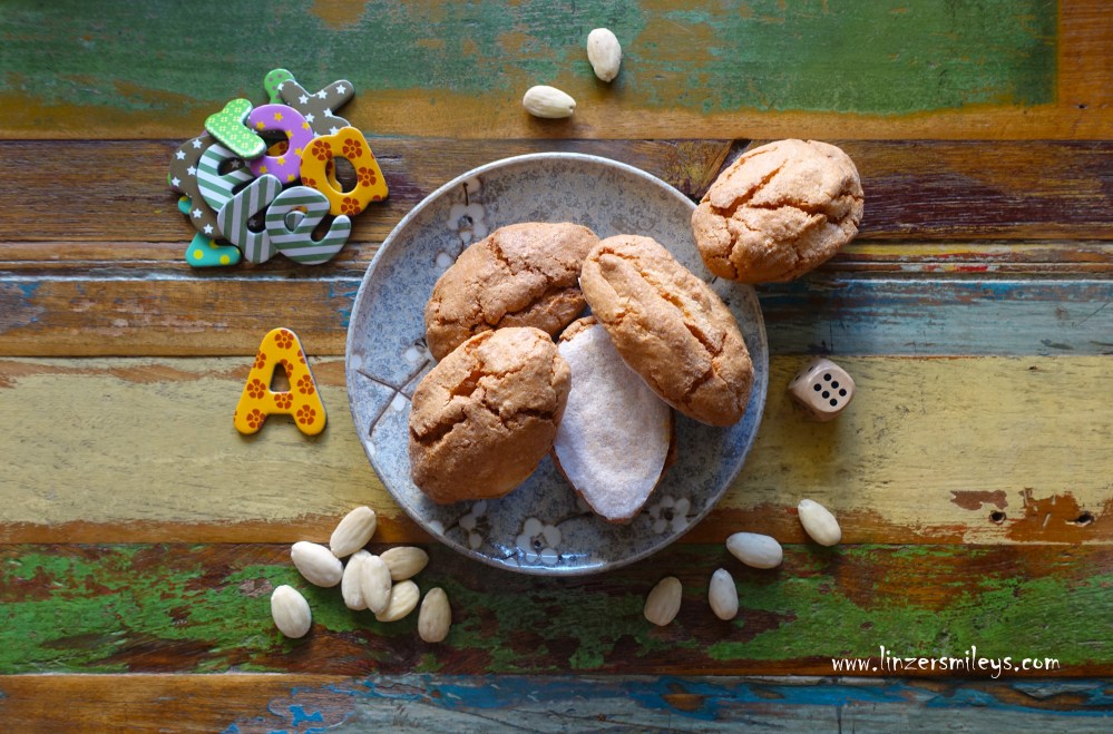 L'amaretto di Guarcino, Amaretti, con ingredienti pregiati, mandorle dolci, mandorle amare, albumi freschi, zucchero, ostie, Urlaubsmitbringsel, Frosinone, Lazio, Italien, vegetarisch, köstlich, Reise nach Italien, backen, Foto von Daniela Terenzi vom Food Blog #linzersmileys